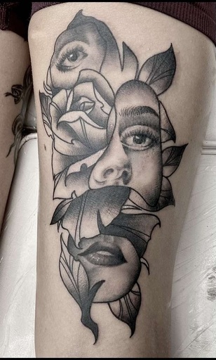 Cat 05 — tattoo by Cat Allwood, Dawnbringer Tattoo, Kansas City