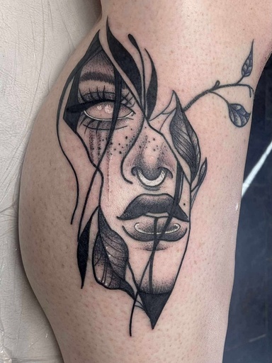 Cat 07 — tattoo by Cat Allwood, Dawnbringer Tattoo, Kansas City