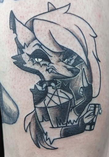 LOONA — tattoo by Colly Gutz, Dawnbringer Tattoo, Kansas City