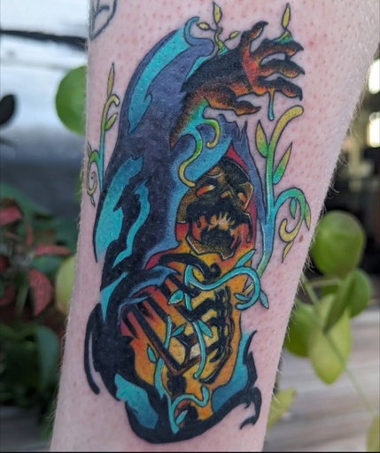 HEXXUS — tattoo by Colly Gutz, Dawnbringer Tattoo, Kansas City
