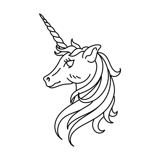 Unicorn, flash tattoo design by Lily Spade, Dawnbringer Tattoo, Kansas City